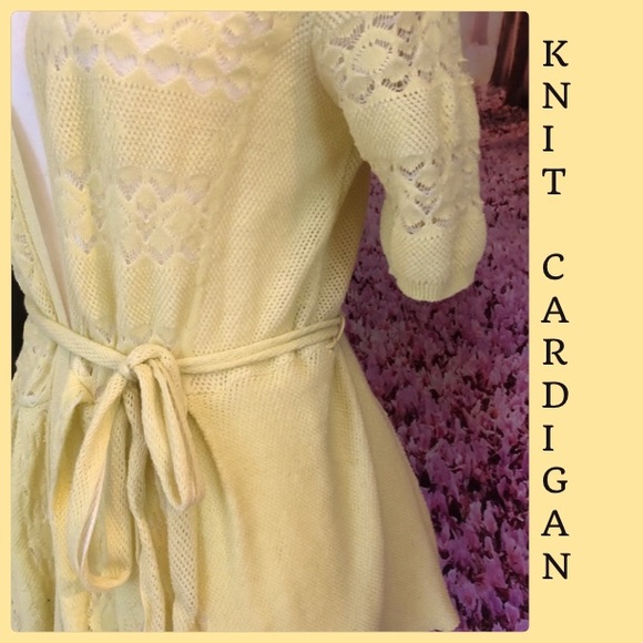 Anthropologie Knit & Knotted Cardigan MED - Picture 4 of 8